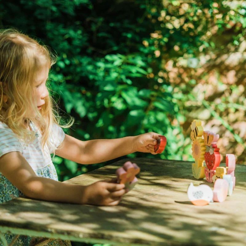 Balancier und Stapelspiel Frühlingsgarten