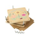 Blumenpresse aus Holz