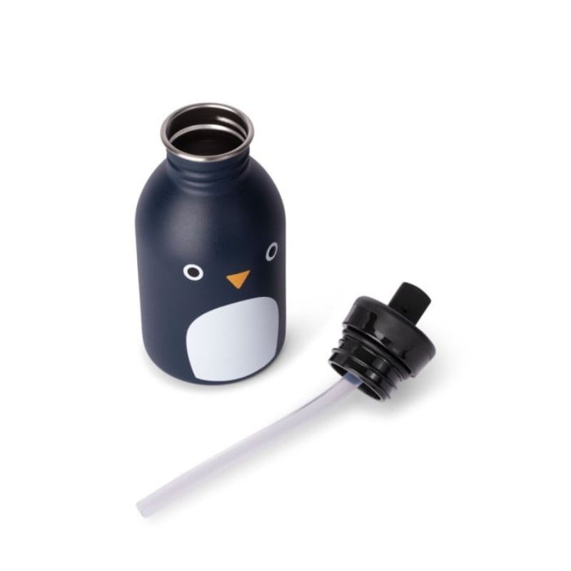 Trinkflasche Edelstahl Pinguin