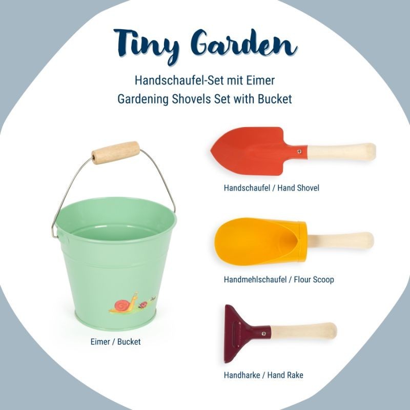 Schaufel Set mit Eimer Tidy für Kinder
