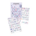Bügelbilder Buchstaben randlos