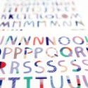 Bügelbilder Buchstaben randlos