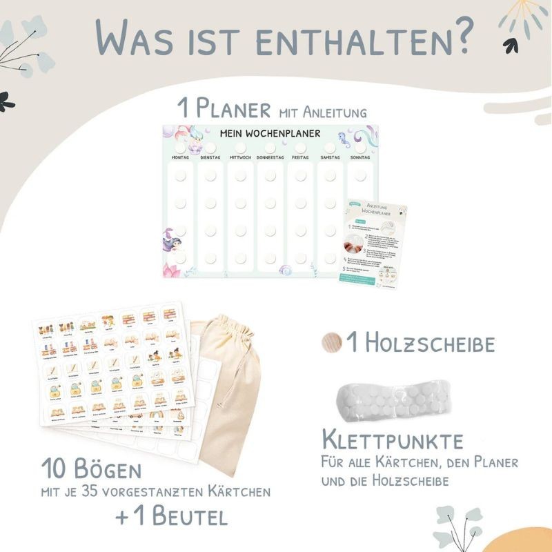 Wochenplaner Set Meerjungfrau