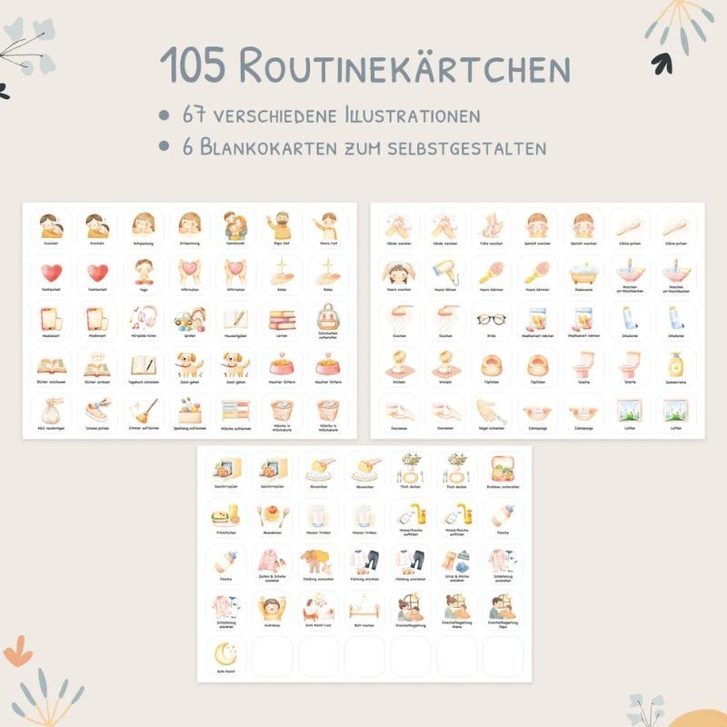 Routineplaner Set Little Elephant