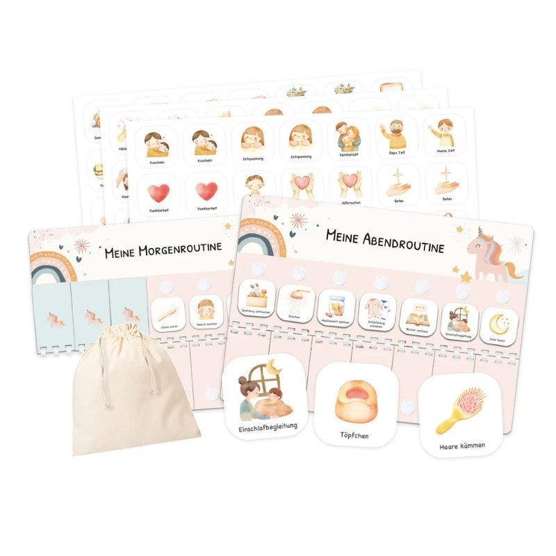 Routineplaner Set Einhorn