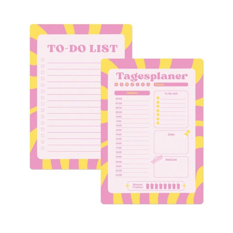 Tagesplaner & To-Do-List Notizblock Set