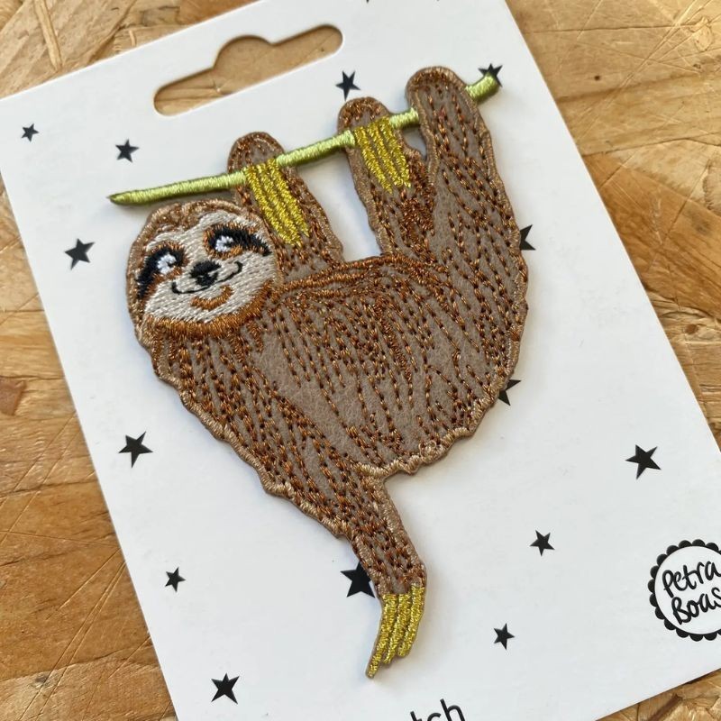 Bügelbild Aufnäher Patch Faultier