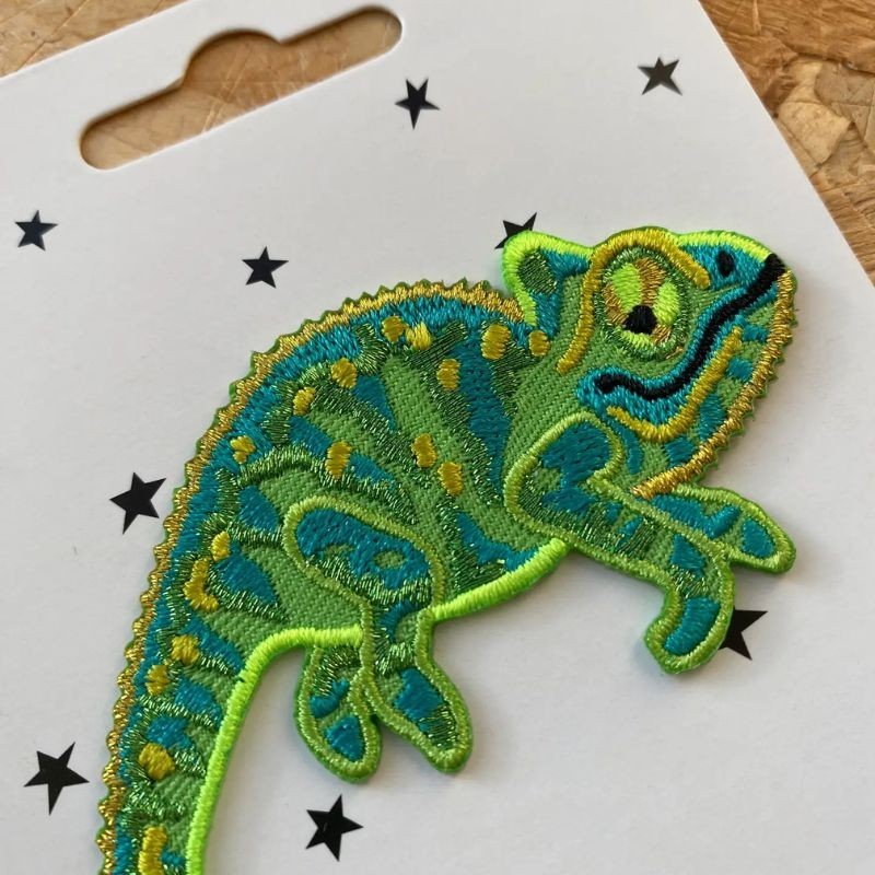 Bügelbild Aufnäher Patch Chamäleon