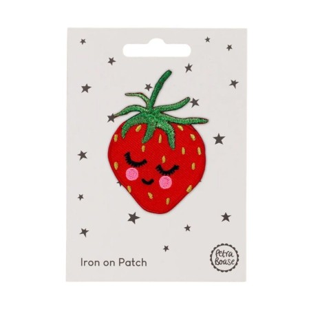 Bügelbild Aufnäher Patch Erdbeere