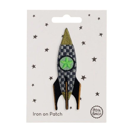 Bügelbild Aufnäher Patch Rakete