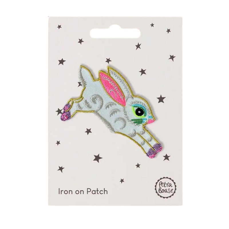 Bügelbild Aufnäher Patch Hase