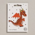 Bügelbild Aufnäher Patch Drache