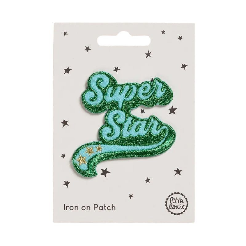 Bügelbild Aufnäher Patch Super Star
