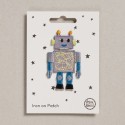 Bügelbild Aufnäher Patch Roboter
