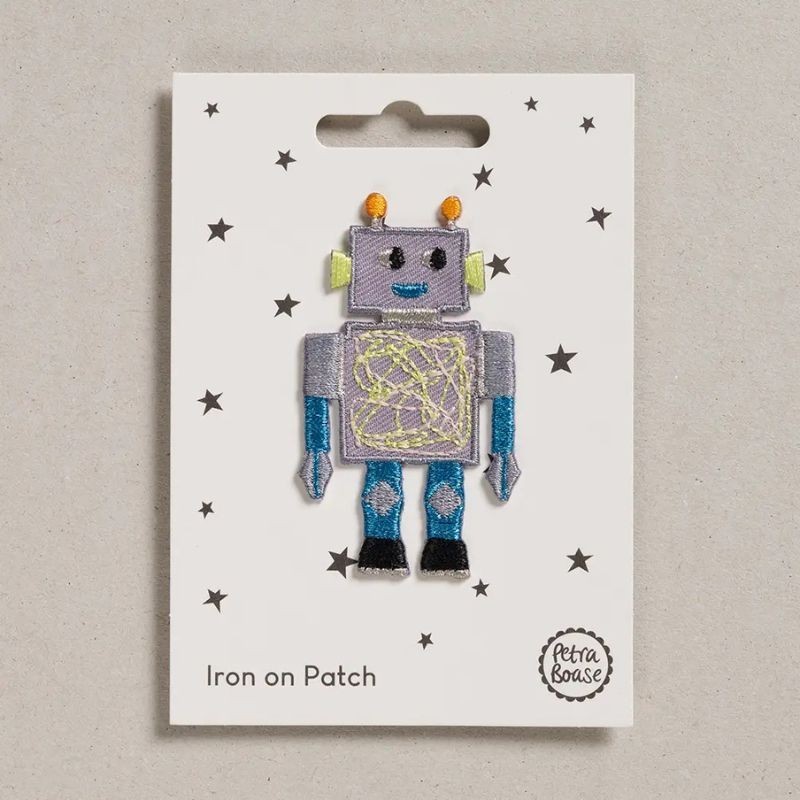 Bügelbild Aufnäher Patch Roboter