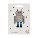 Bügelbild Aufnäher Patch Roboter