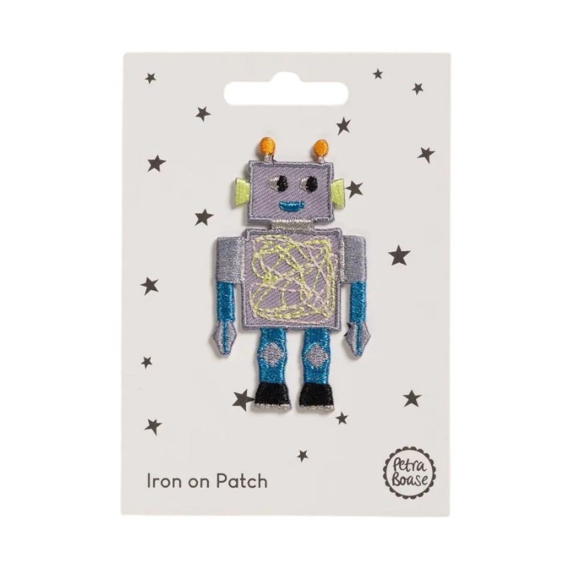 Bügelbild Aufnäher Patch Roboter