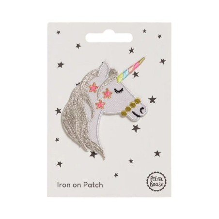 Bügelbild Aufnäher Patch Einhornkopf
