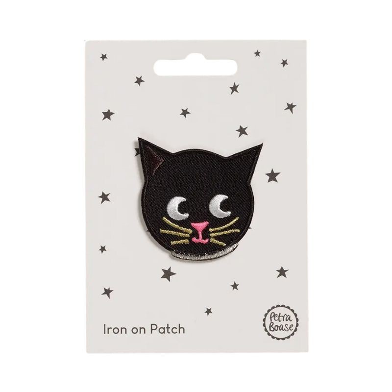 Bügelbild Aufnäher Patch Katzenkopf