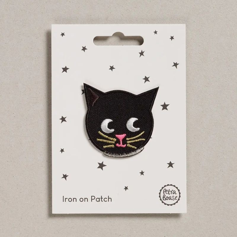 Bügelbild Aufnäher Patch Katzenkopf