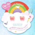 Ohrringe Ohrclips Schmetterling rosa