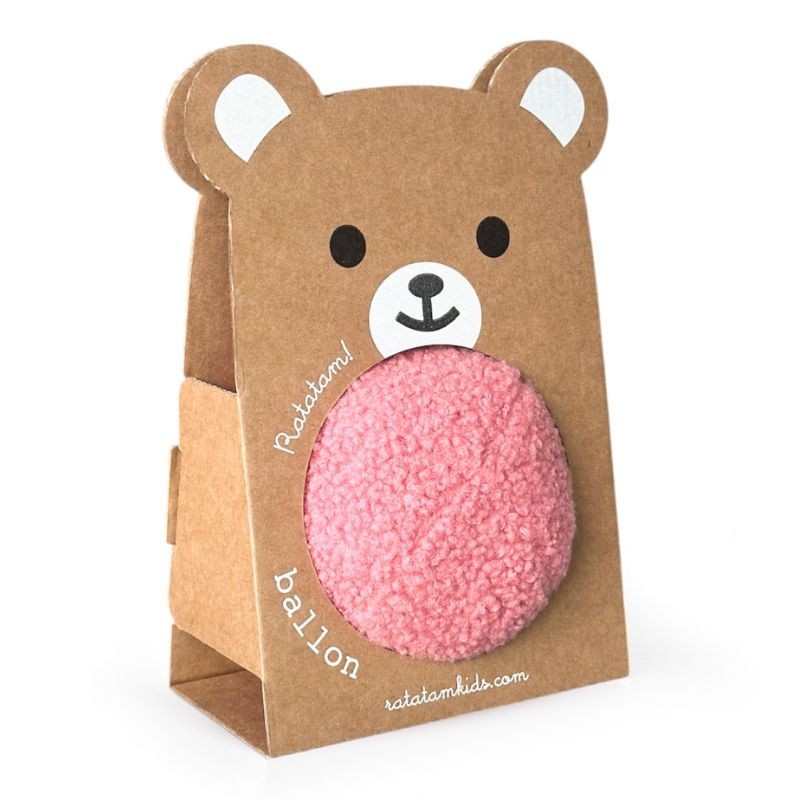Ball Plüsch Bär rosa