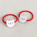 Haargummi Set Katze Cookie rot