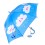 Kinder Regenschirm Happy Cloud in blau