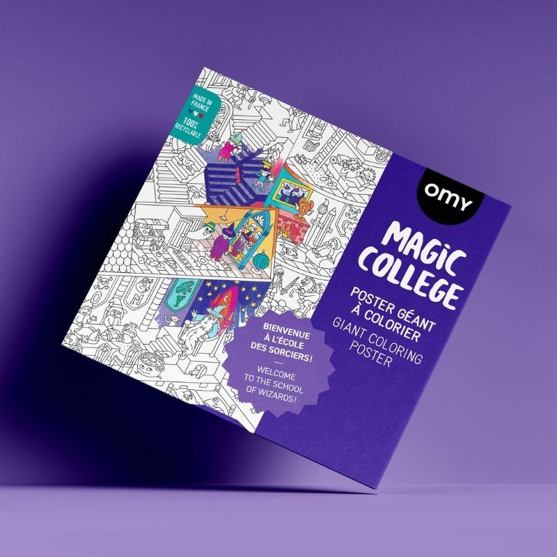 Omy Poster Magische Schule zum Ausmalen