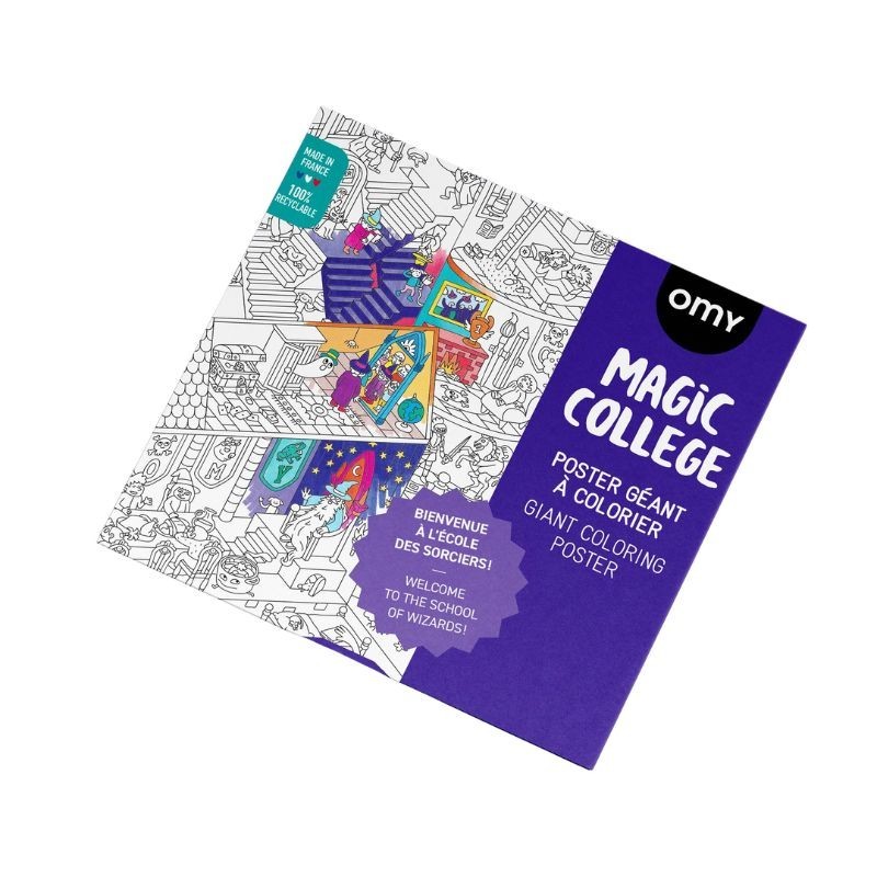 Omy Poster Magische Schule zum Ausmalen