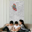 Omy Poster Magische Schule zum Ausmalen