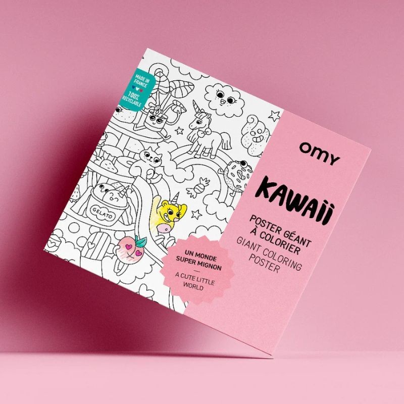 Omy Poster Kawaii zum Ausmalen