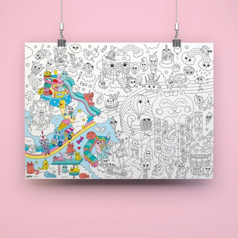Omy Poster Kawaii zum Ausmalen
