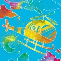 Mini Scratch Art Kratzbilder Flugzeug