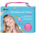 Nagelsticker & Kindertattoo Set Meerjungfrau