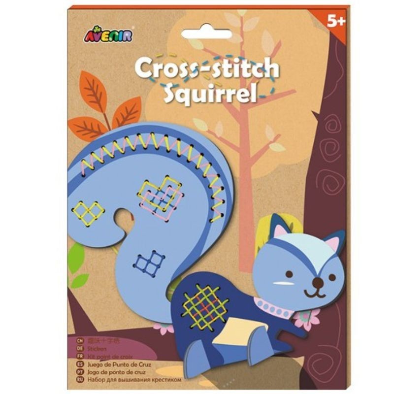 Stickset Kreuzstich Eichhörnchen