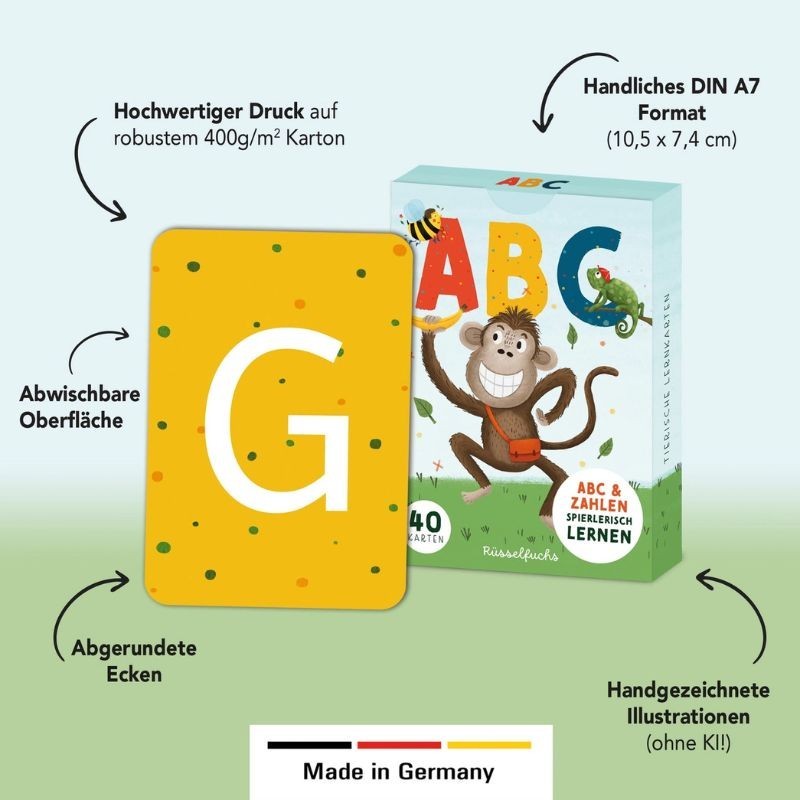 ABC Kartenset von Rüsselfuchs
