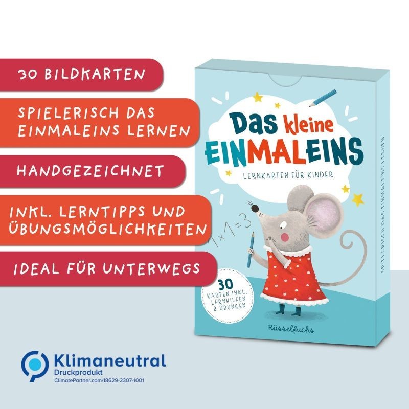 Das kleine Einmaleins Lernkarten