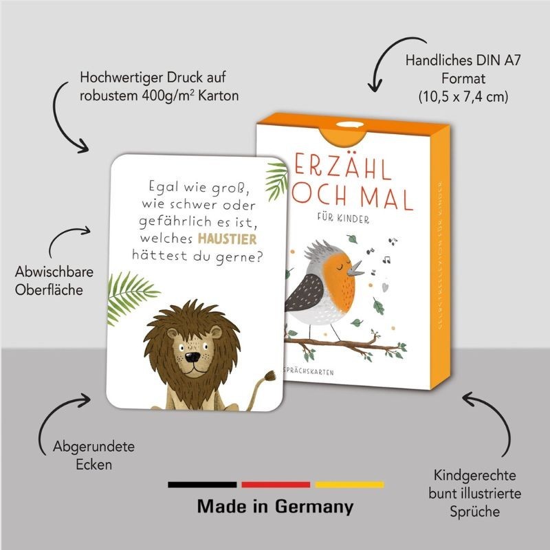 Gesprächskarten Erzähl doch mal für Kinder