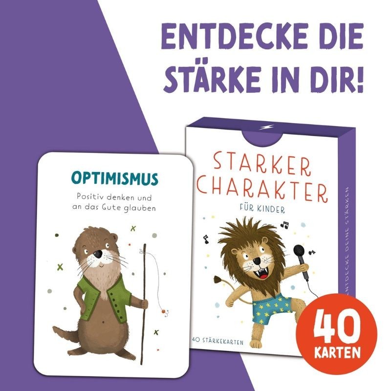 Stärkekarten Starker Charakter für Kinder