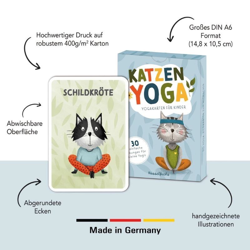 Katzenyoga Yogakarten für Kinder