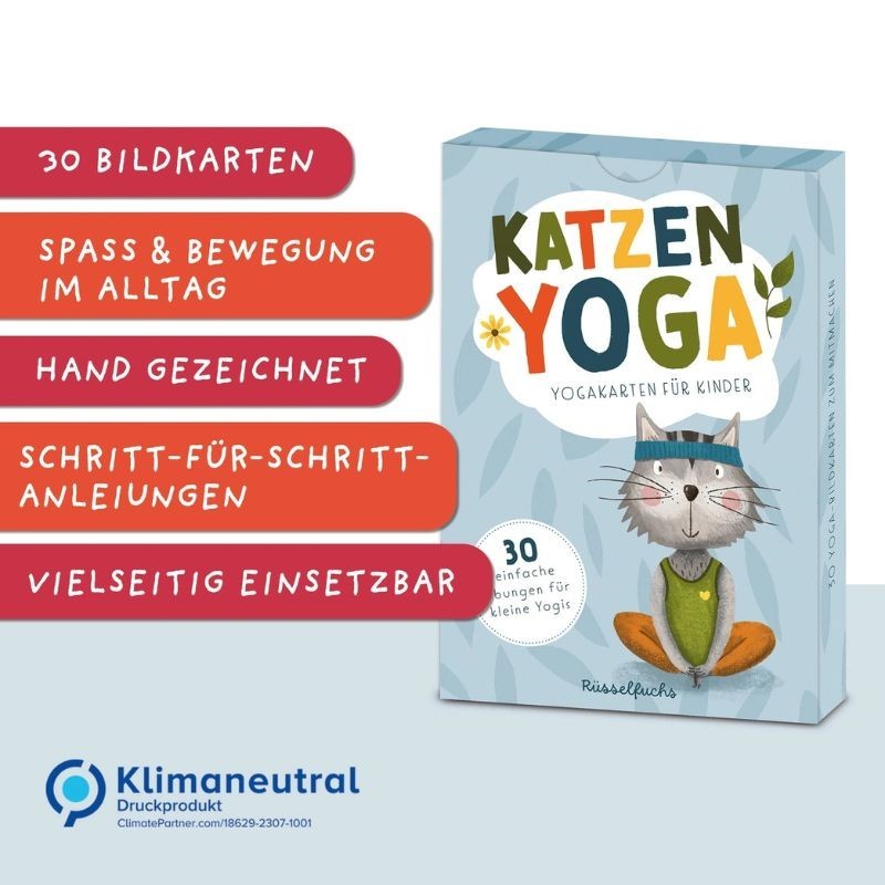 Katzenyoga Yogakarten für Kinder