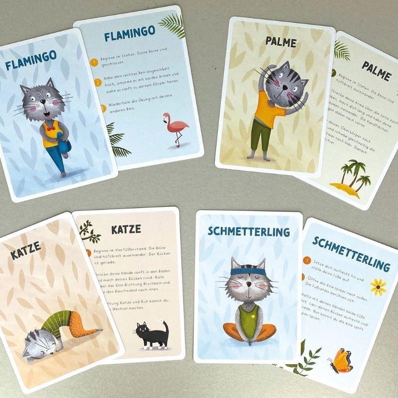 Katzenyoga Yogakarten für Kinder