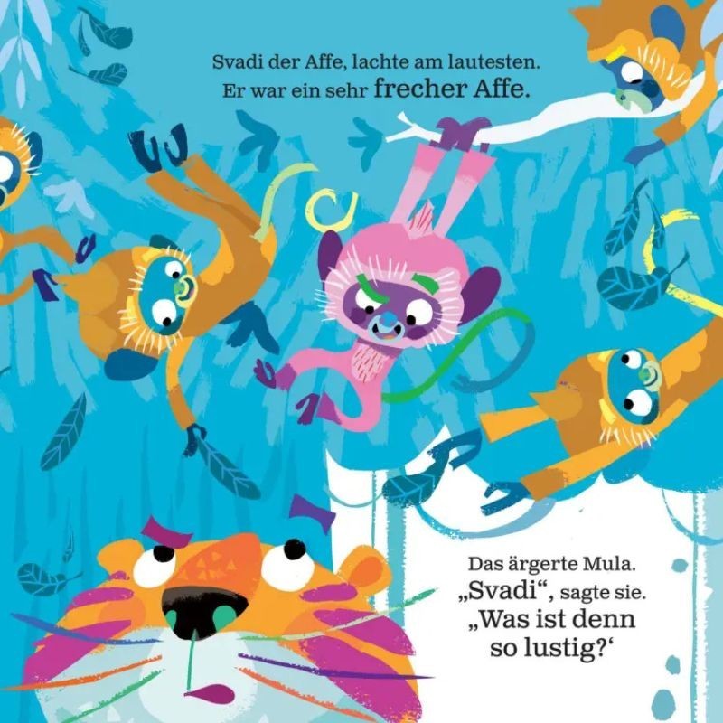 Yoga Freunde Mula und der freche Affe