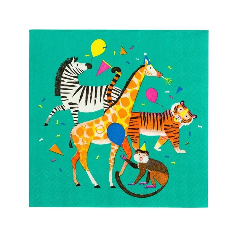 Servietten Party Animals Dschungeltiere von Talking Tables