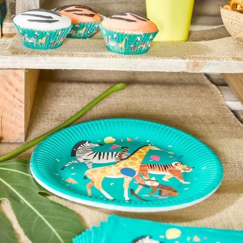 Pappteller Party Animals Dschungeltiere von Talking Tables