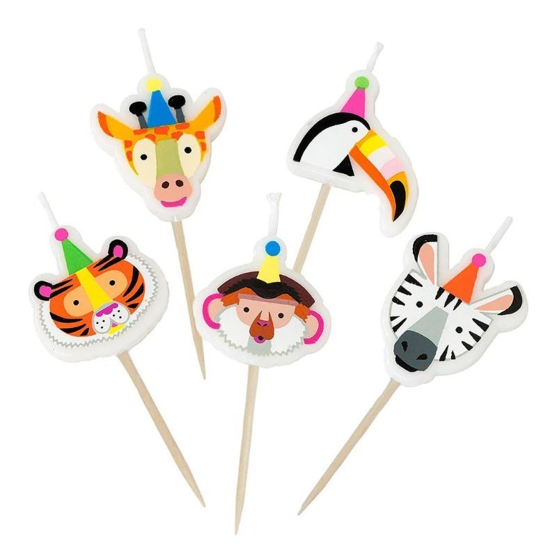 Kerzen Party Animals Dschungeltiere von Talking Tables
