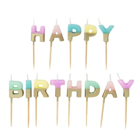 Kerzen Happy Birthday