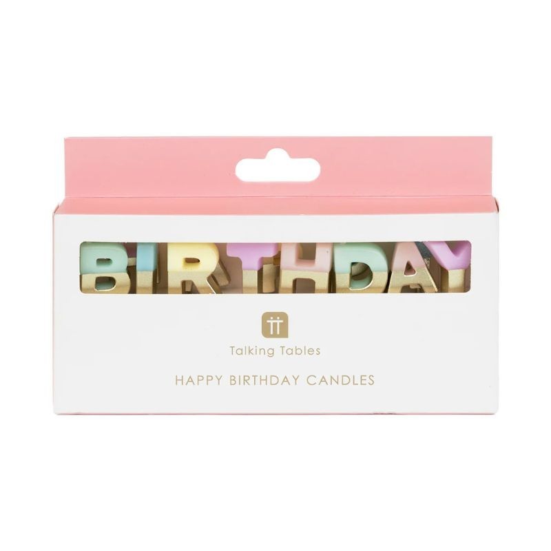 Kerzen Happy Birthday