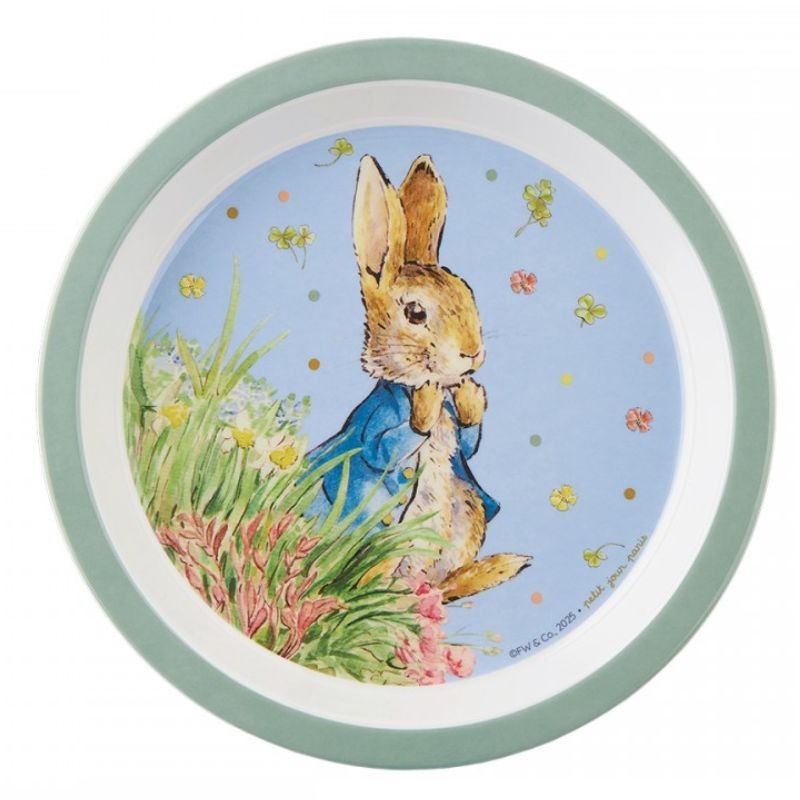 Kinderteller Peter Rabbit Peter Hase grün